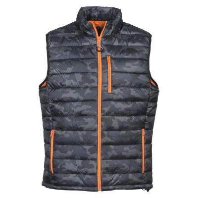 Gilet matelasse trek percussion camo gris
