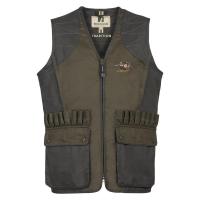 Gilet percussion tradition broderie sanglier en polycoton