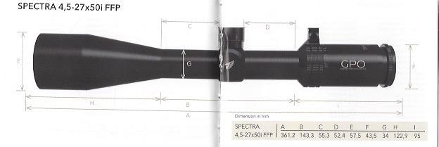 Gpo spectra 4 5 27x50 dimensions