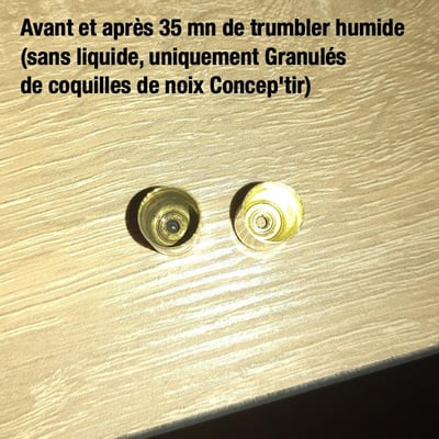Granule s de coquilles de noix pour nettoyage etuis rechargement