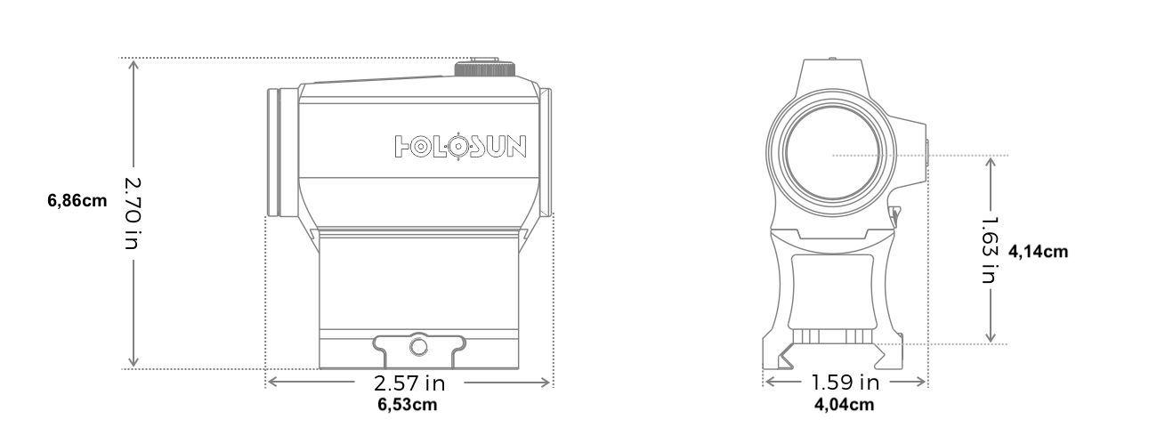 Holosun hs403c dimensions