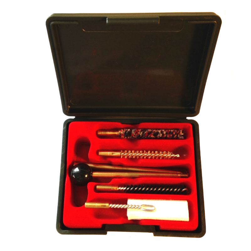 Kit de nettoyage en boite plastique pour revolver pistolet 1
