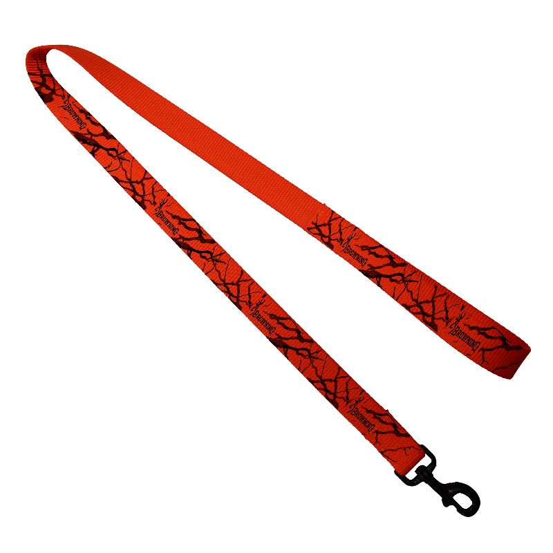 Laisse pour chien browning 1 20 m orange avec logo
