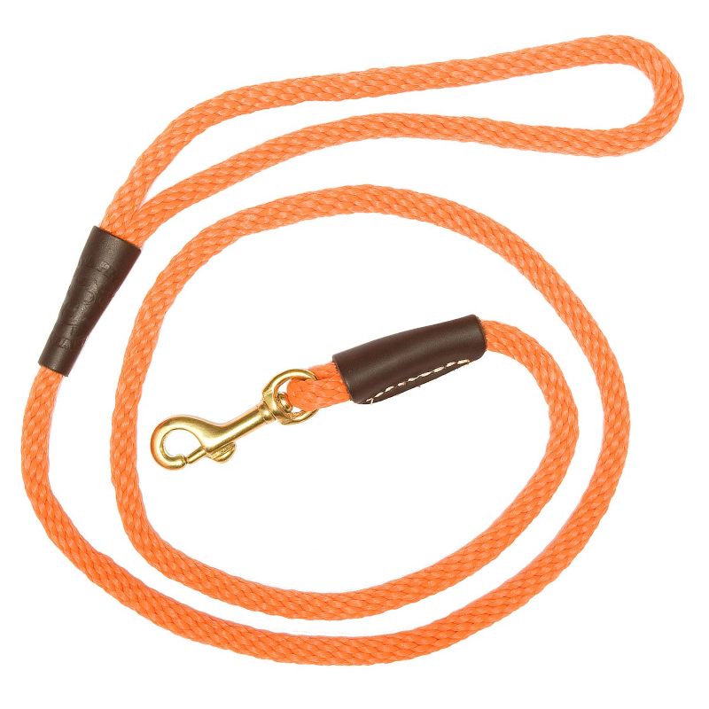 Laisse pour chien solide diame tre 1cm 10mm orange 120 180 cm