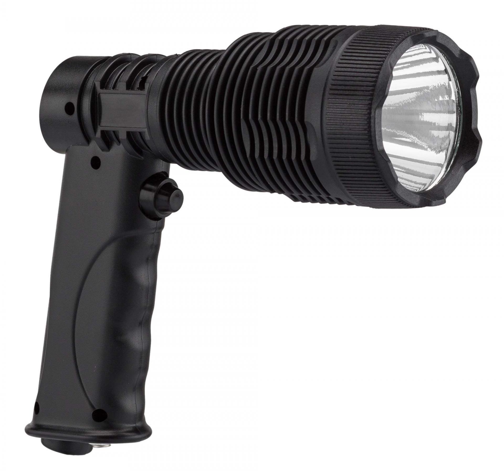Lampe de poing type pistolet extra puissante parfaite pour hutte de chasse comptage des animaux foret nature en vente chez chasseur et compagnie