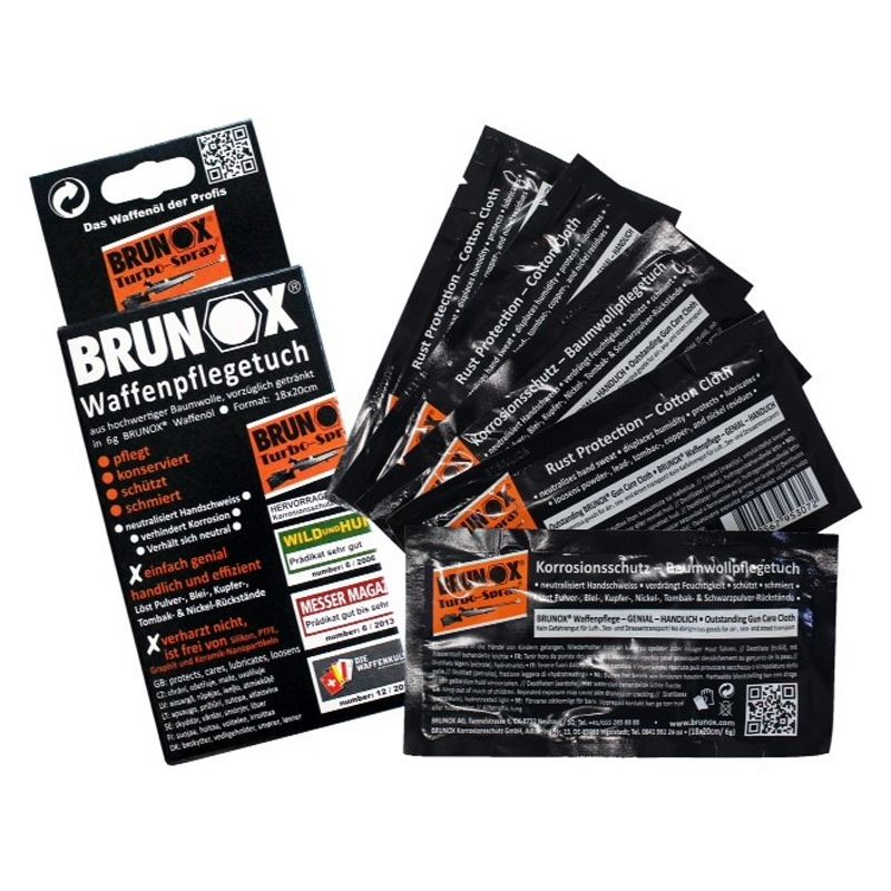 Lingettes d huile pour arme brunox turbo spray