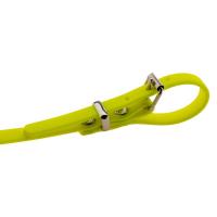 Longe pour chien 10m en biothane country orange fluo jaune2