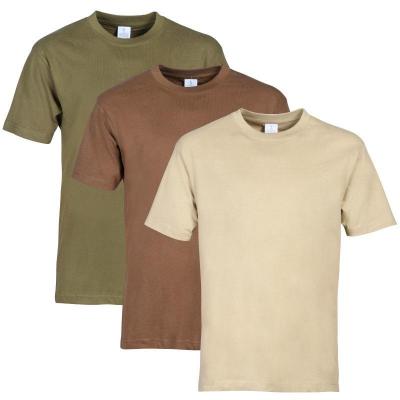 Lot de 3 tee shirt percussion idaho kaki beige marron
