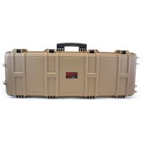 Mallette arme waterproof 105x33x15 avec mousse tan beige