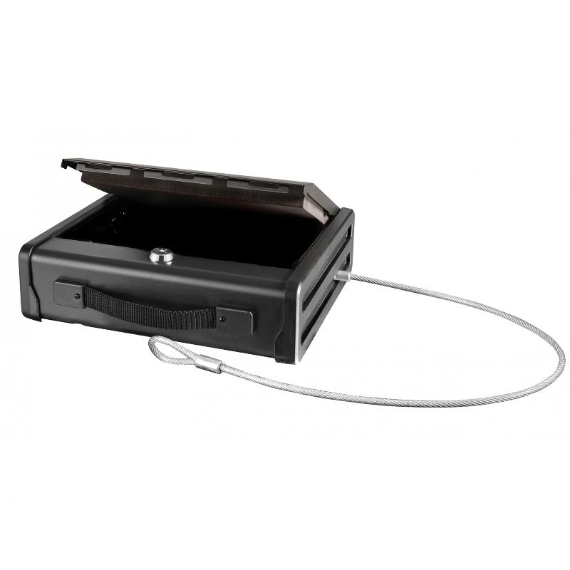Mallette blinde coffre fort transportable master lock arme1