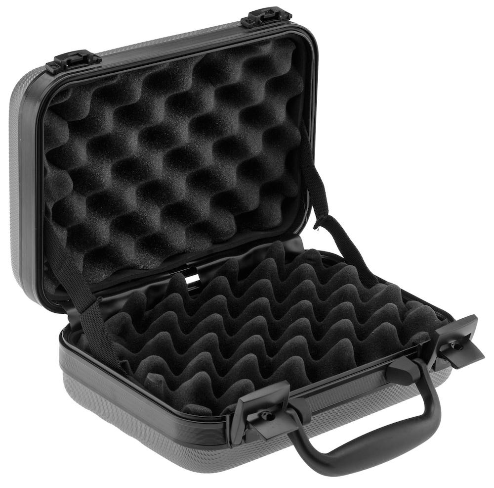 Mallette pour transport d arme a poing avec mousse de protection a l interieur