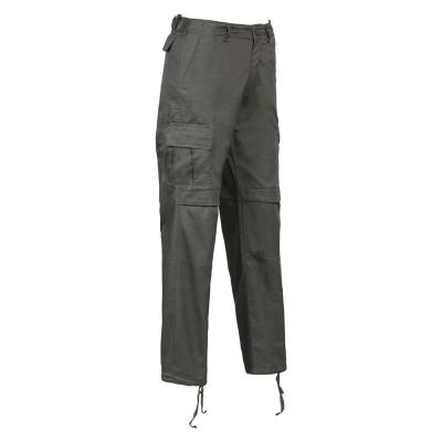 Pantalon de chasse enfant percussion kaki 4 ans a 14 ans 1