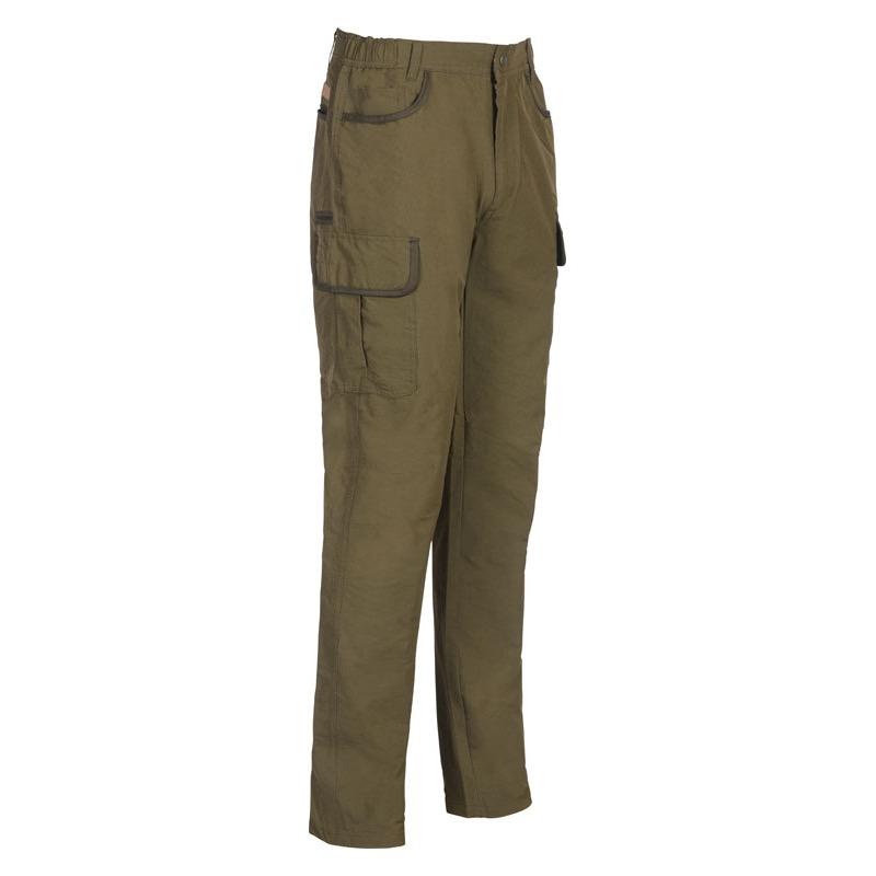 Pantalon de chasse percussion hyperstretch savane kaki