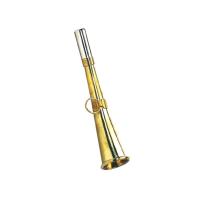 Petite corne d appel de chasse en laiton longueur 16 cm