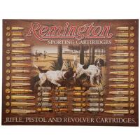 Plaque Métal Remington avec chiens de chasse