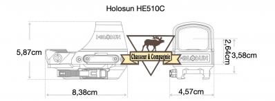 Point rouge holosun he510c dimensions