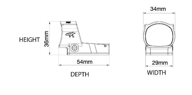 Point rouge mecanik m03 canik 6moa dimensions