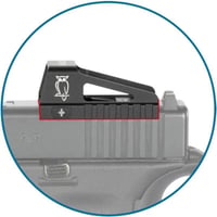Point rouge pour glock mos noblex nv 1x23 os3