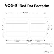 Point rouge vector frenzy plus 1x18x20 dimenssions pied