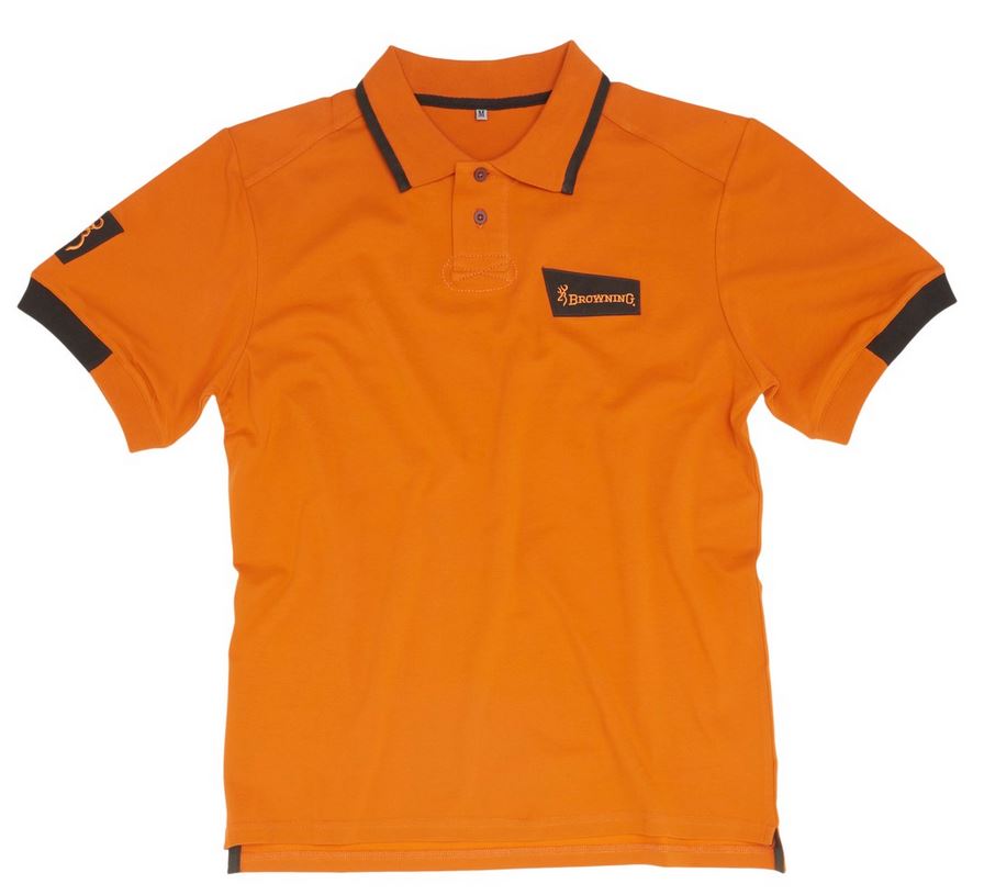 Polo browning ultra orange pas cher chasseur et compagnie
