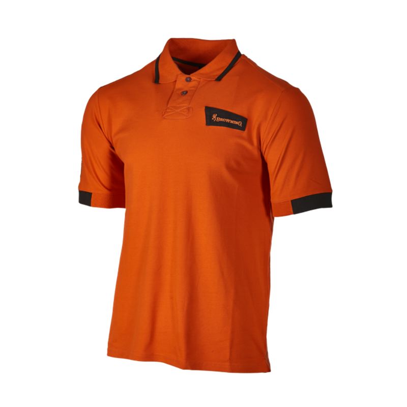 Polo browning ultra orange pour tir sportif cible et pigeon