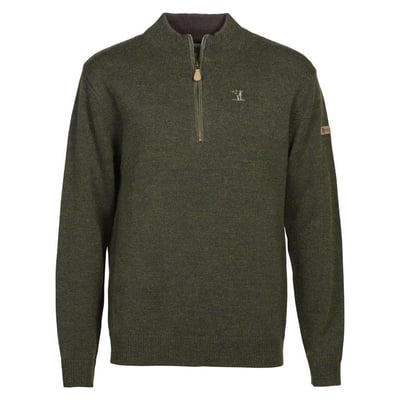 Pull chasse brode col cheminee islande