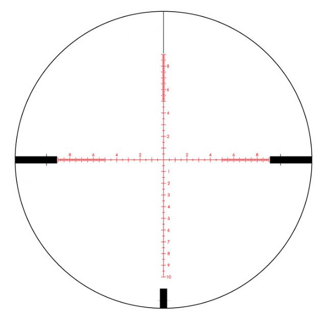 Re ticule milliradian pour tir de precision