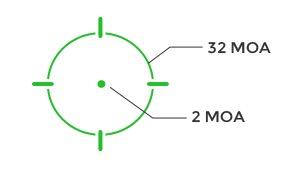 Red dot vert avec circle dot holosun