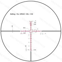 Reticule dimensions lunette 6 24x50 vector taurus