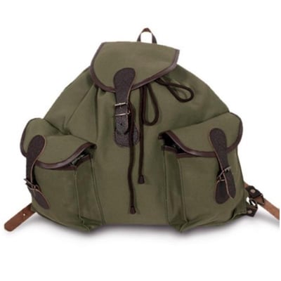 Sac a dos chasse vintage en coton 52 litres arcea toledo