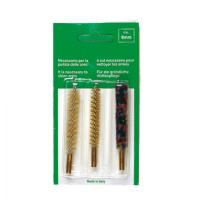 Set de 3 brosses pour armes a canon raye calibre 8mm et 9mm