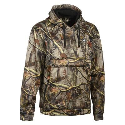 Sweat a capuche de chasse percussion camo forest evo