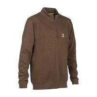 Sweat col montant marron