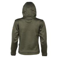 Sweat de chasse a capuche enfant percussion kaki1