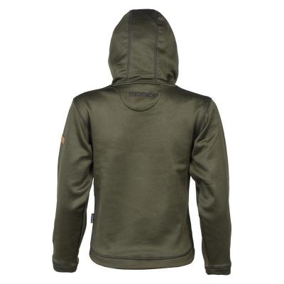 Sweat de chasse a capuche enfant percussion kaki