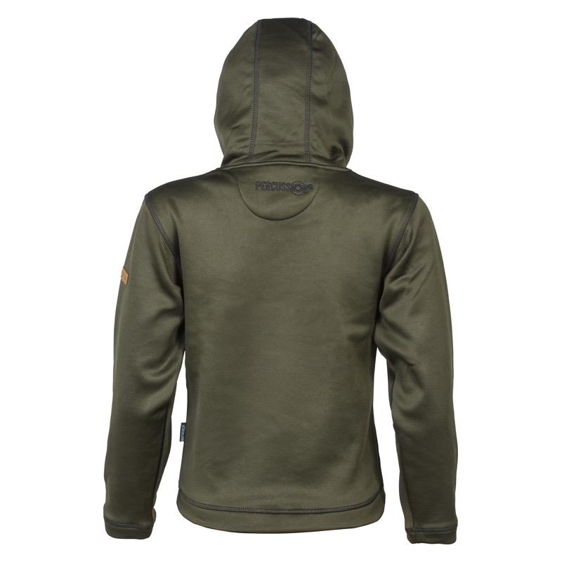 Sweat de chasse a capuche enfant percussion kaki1