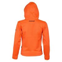 Sweat de chasse a capuche enfant percussion orange1