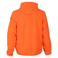 Sweat polaire a capuche de chasse percussion orange