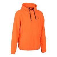 Sweat polaire a capuche orange