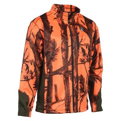 Sweat shirt zippe percussion blaze camouflage orange