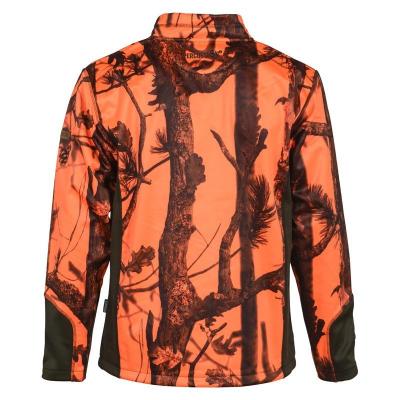 Sweat shirt zippe percussion blaze camouflage orange