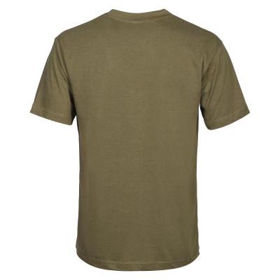 Tee shirt percussion kaki uni en coton 165 grammes au m2 1