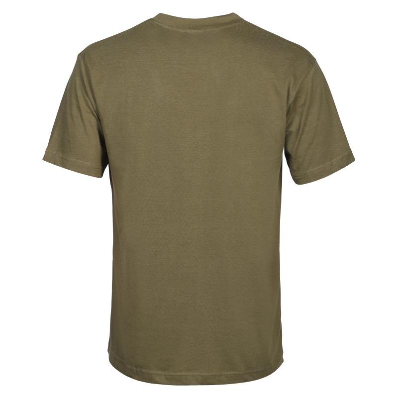 Tee shirt percussion kaki uni en coton 165 grammes au m3