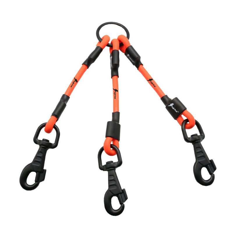 Tripleur pour chien de chasse supra avec longe et poigne e