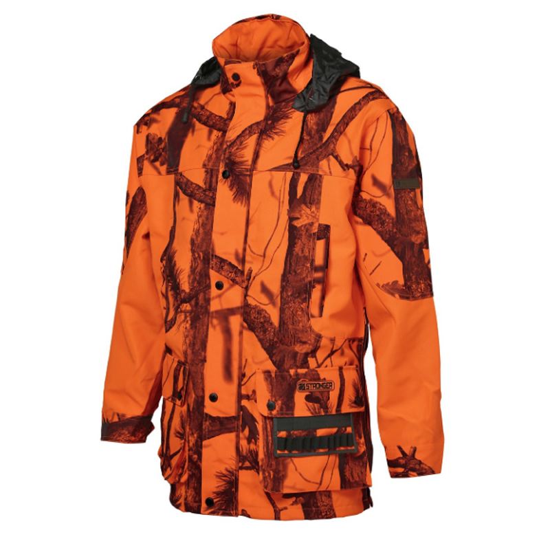 Veste de chasse percussion stronger ghostcamo blaze black 1