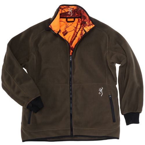 Veste polaire browning powerfleece re versible orange verte