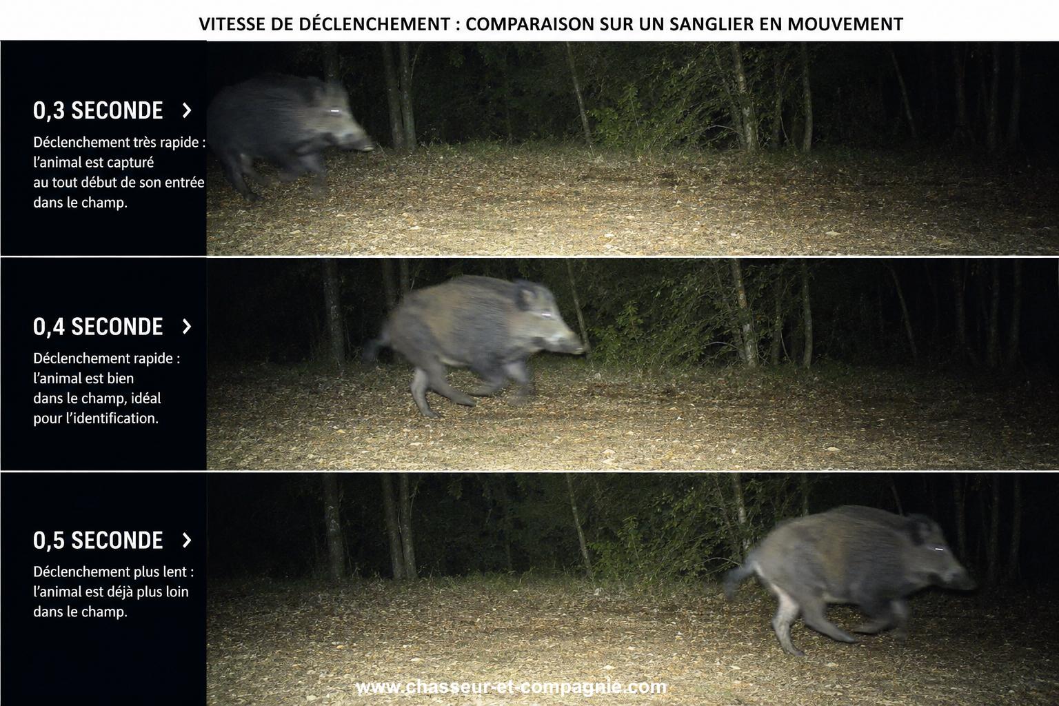 Vitesse de declenchement des piege photo comment choisir