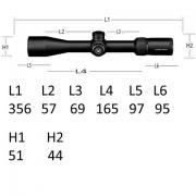 Vortex diamondback 4 16x44 dimensions