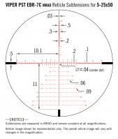 Vortex ebr 7c mrad reticule mesures