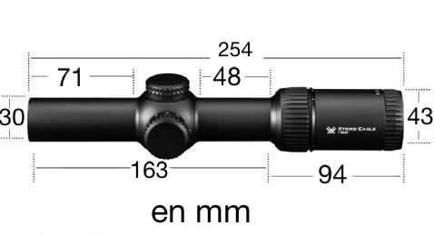 Vortex strike eagle dimensions